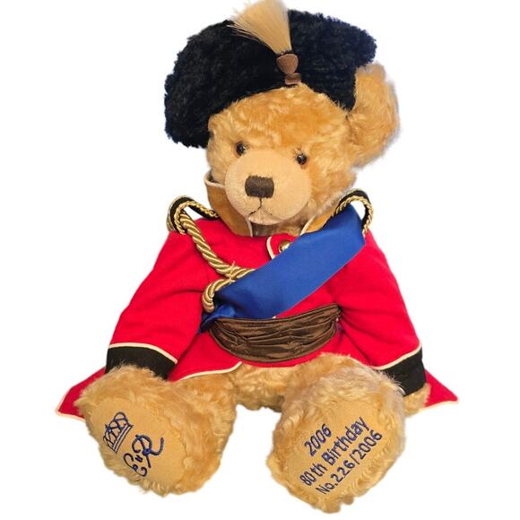 Queen Elizabeth 80th birthday ,ltd ed. bear COA 245/2006 by Hermann Spielwaren - Picture 1 of 15